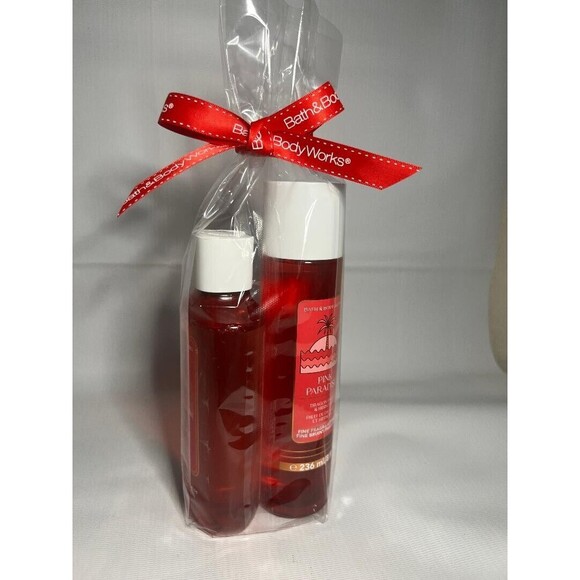 Bath & Body Works Pink Paradise BUNDLE, Fine Fragrance Mist & Body Wash 8oz/10oz - Picture 9 of 10